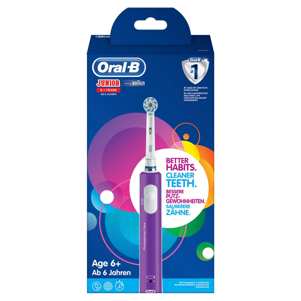 Oral-B - Elektrische Zahnbürste "Junior Purple" in Lila