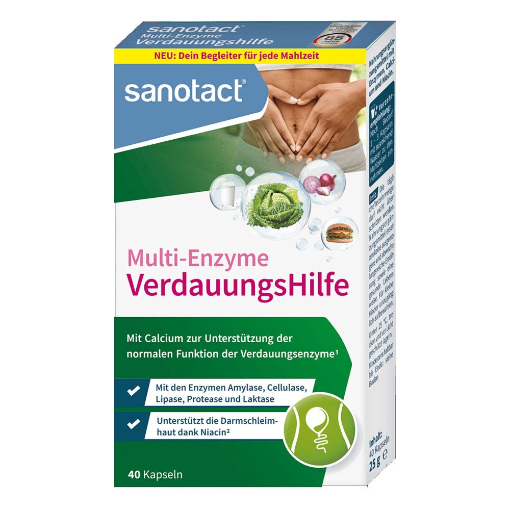 Sanotact VerdauungsHilfe Multi-Enzyme Kapseln 320 St