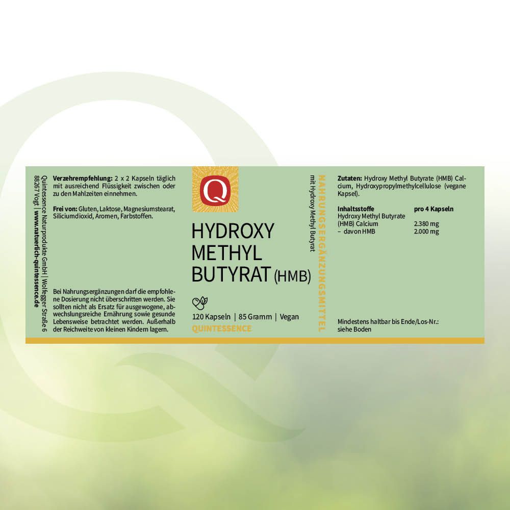 Quintessence Hydroxy Methyl Butyrat (HMB Calcium)