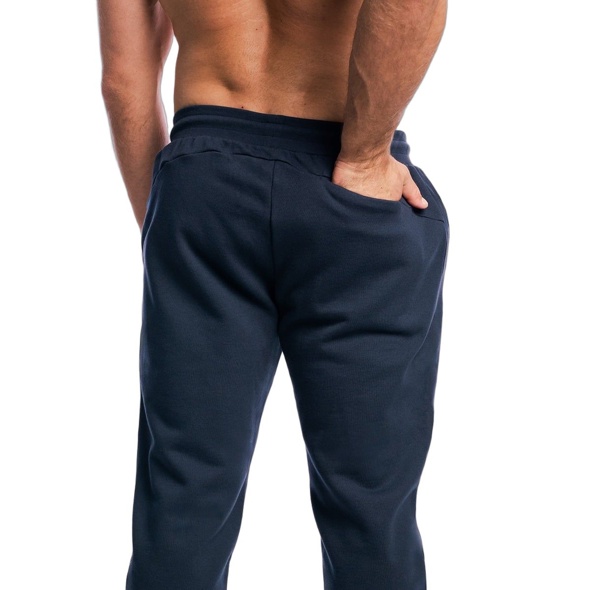 GymBeam Jogginghose Herren oversized mit Kordelzug und Taschen in Nightfall