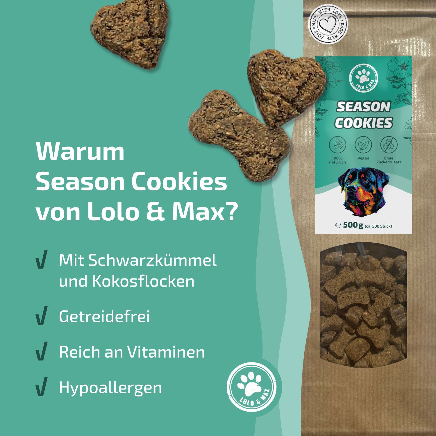Lolo & Max - Season Cookies - Leckerlis für Hunde