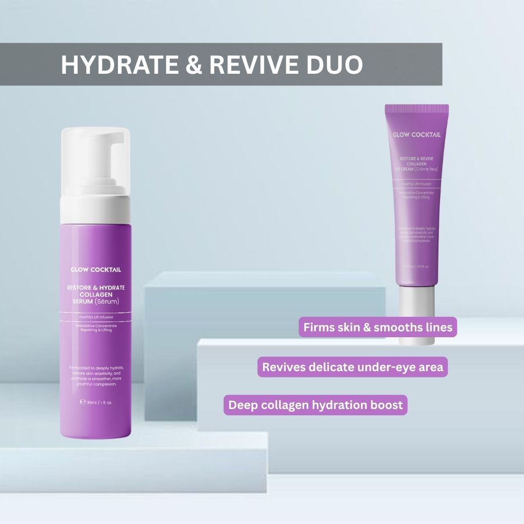 Glow Cocktail Regenerierendes und Feuchtigkeitsserum + Belebende Augencreme