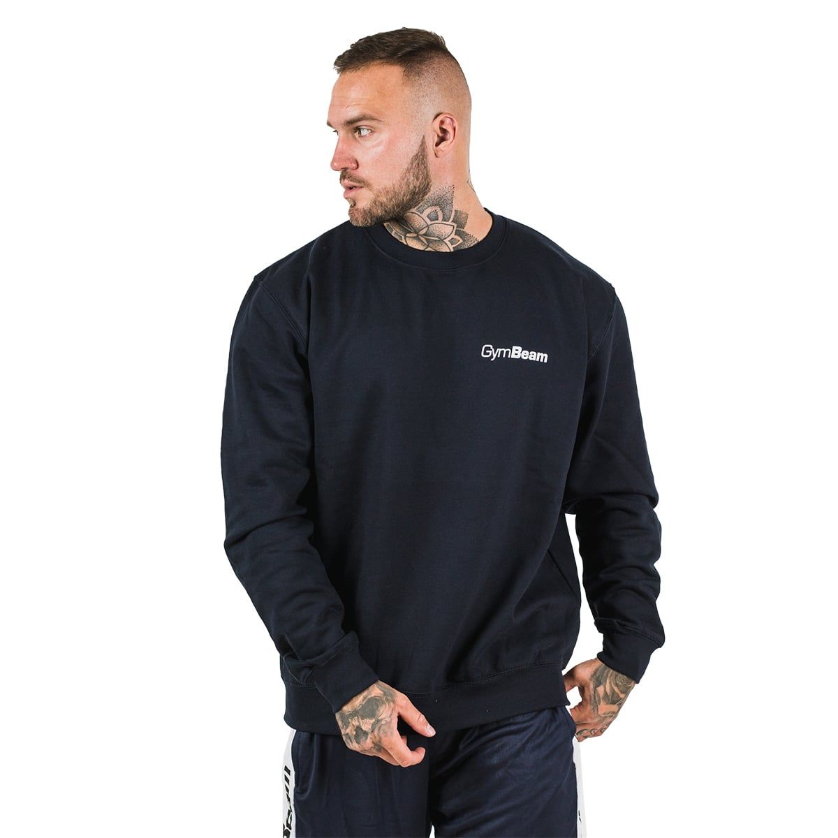 GymBeam Herren Pullover PRO mit lockerem Schnitt in Marineblau