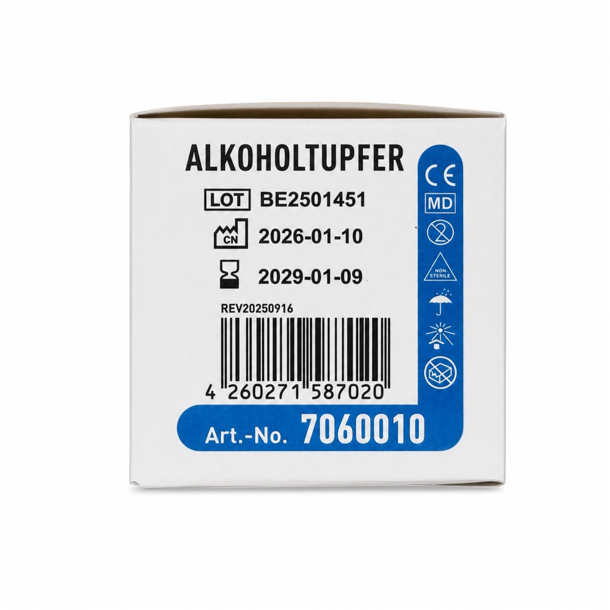 WMC Alkoholtupfer 70 % Isopropylalkohol zur Hautreinigung