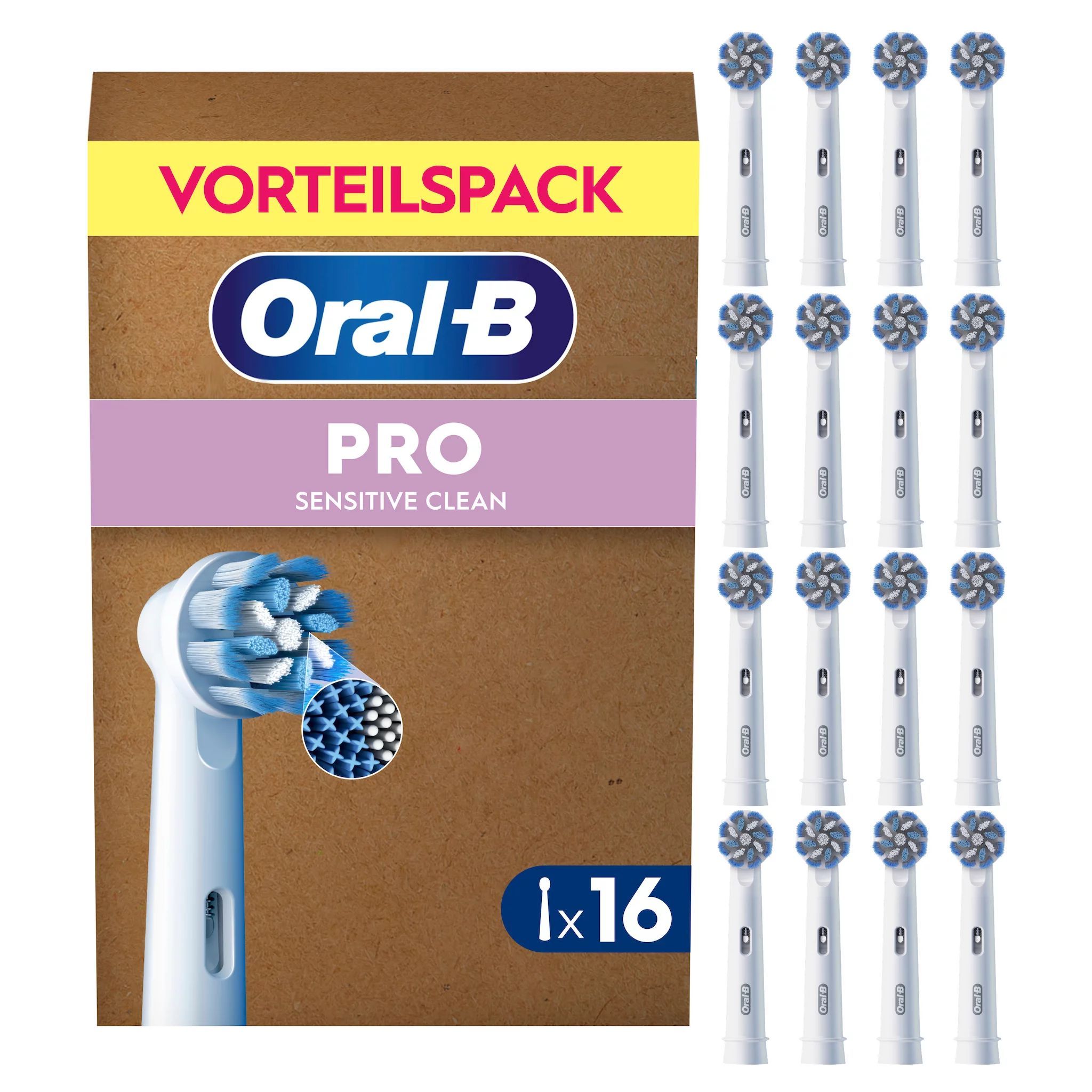Oral-B Pro Sensitive Clean 16er FFU Aufsteckbürsten 16 St