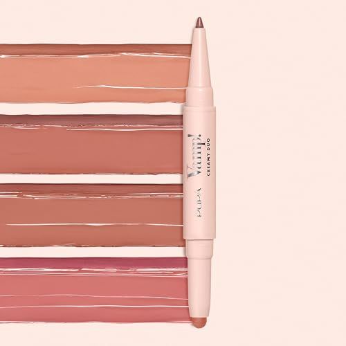 Pupa Milano Vamp Creamy Duo Lip Liner & Lipstick, Orange Red 02 G 08 2 g Lippenstift