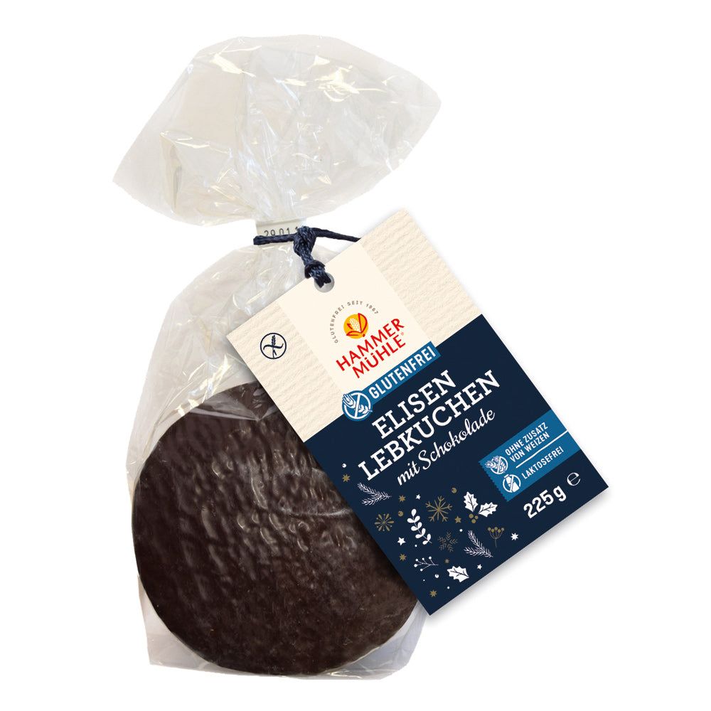 Hammermühle Elisenlebkuchen Zartbitterschokolade glutenfrei 225 g ...