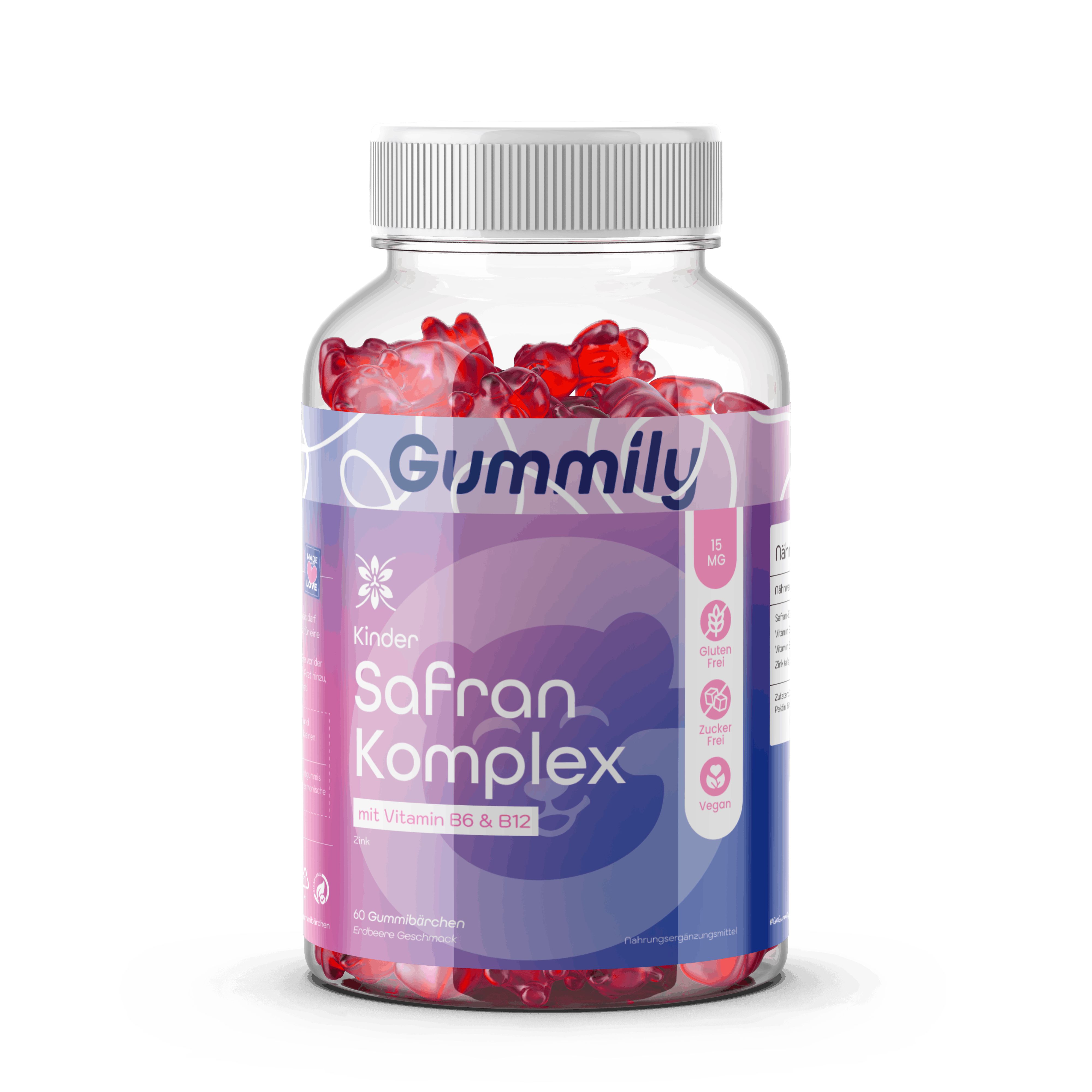 Gummily® Kinder Safran Komplex Gummibärchen