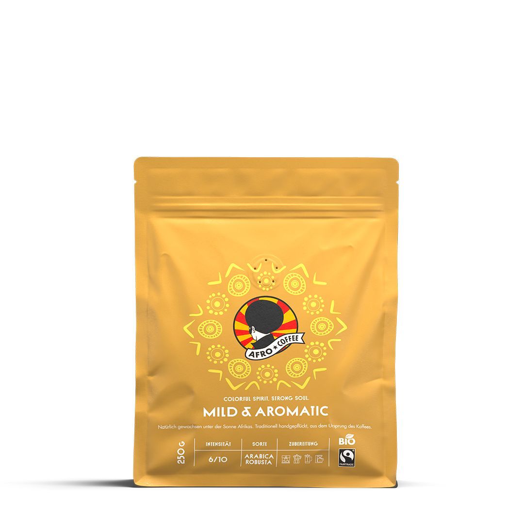 Bio Afro Coffee Mild & Aromatic Premium Kaffeebohnen 250 g