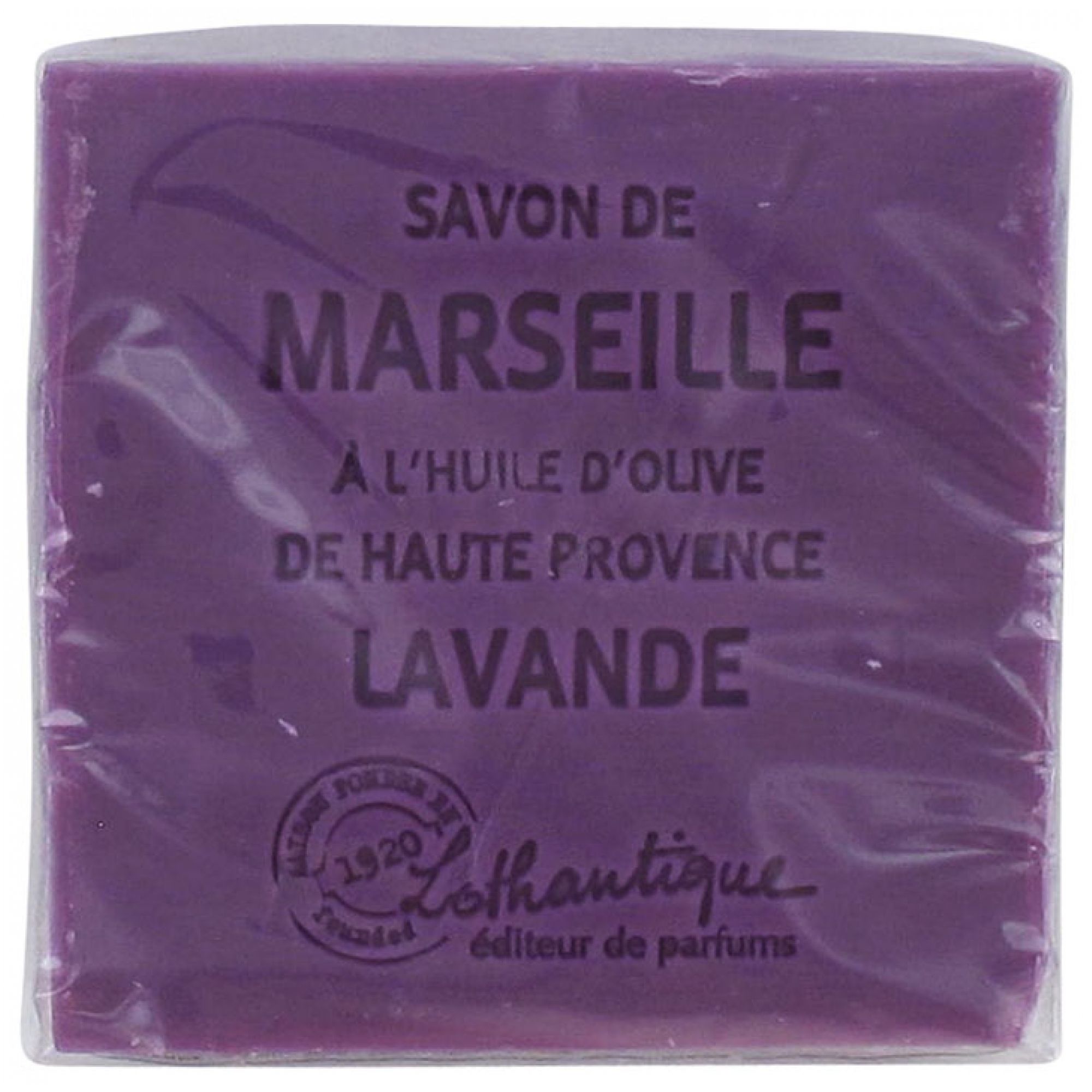 Lothantique Marseille Soap parfümiert (Duft: Lavendel) 6,5x2,5x6,5 cm