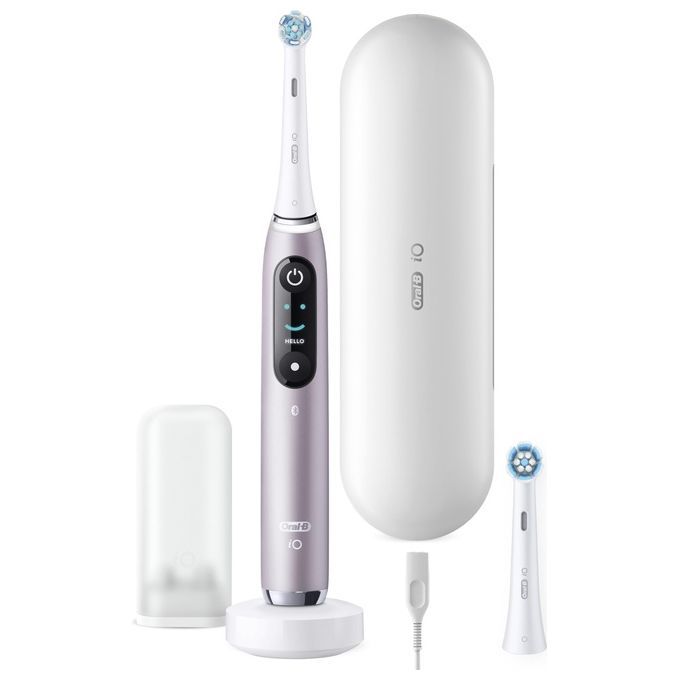 Oral-B - Elektrische Zahnbürste "iO Series 9 + Lade-Reiseetui" in Rose