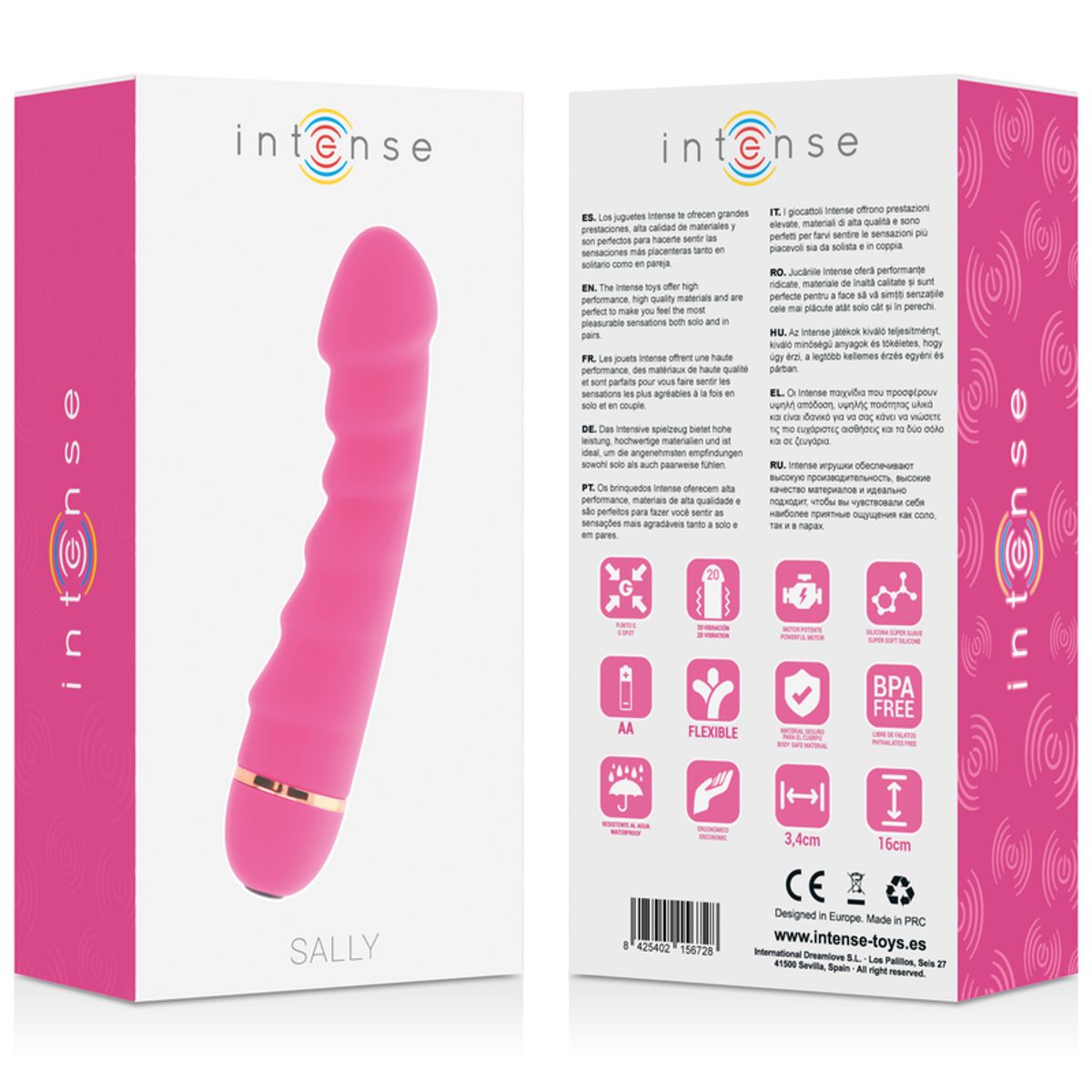 G-Punkt Vibrator “Sally” | Wasserfest, 20 Vibrationsmodi | Intense