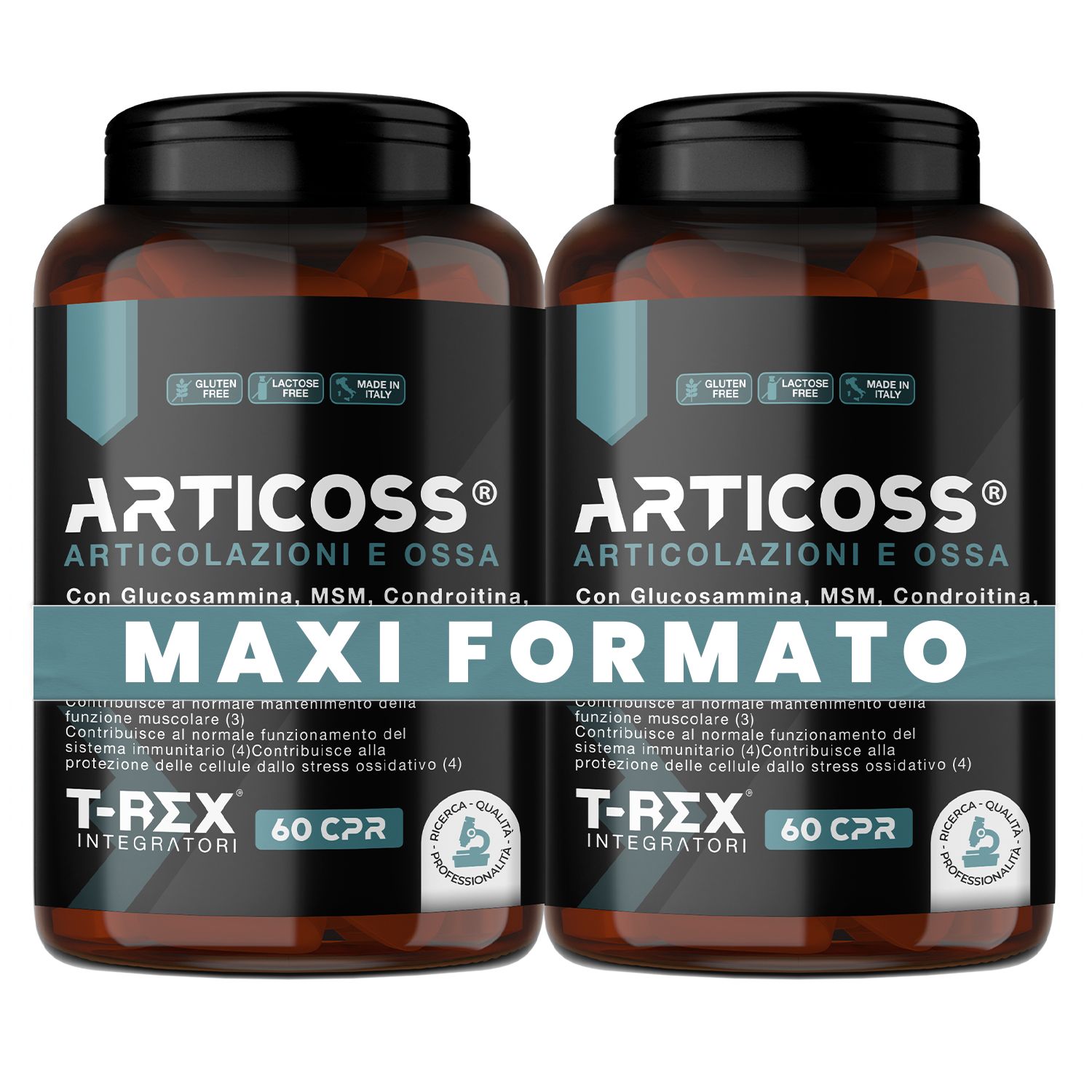 T-Rex Integratori Articoss Compresse Integratore Alimentare Benessere Articolazioni e Ossa