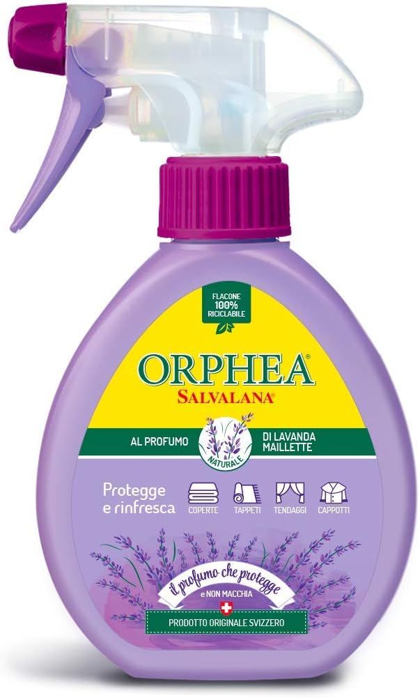 Orphea Salvalana, Spray Protezione Tappeti e Capi Grandi Dimensioni, Profumo di Lavanda, 150 ml