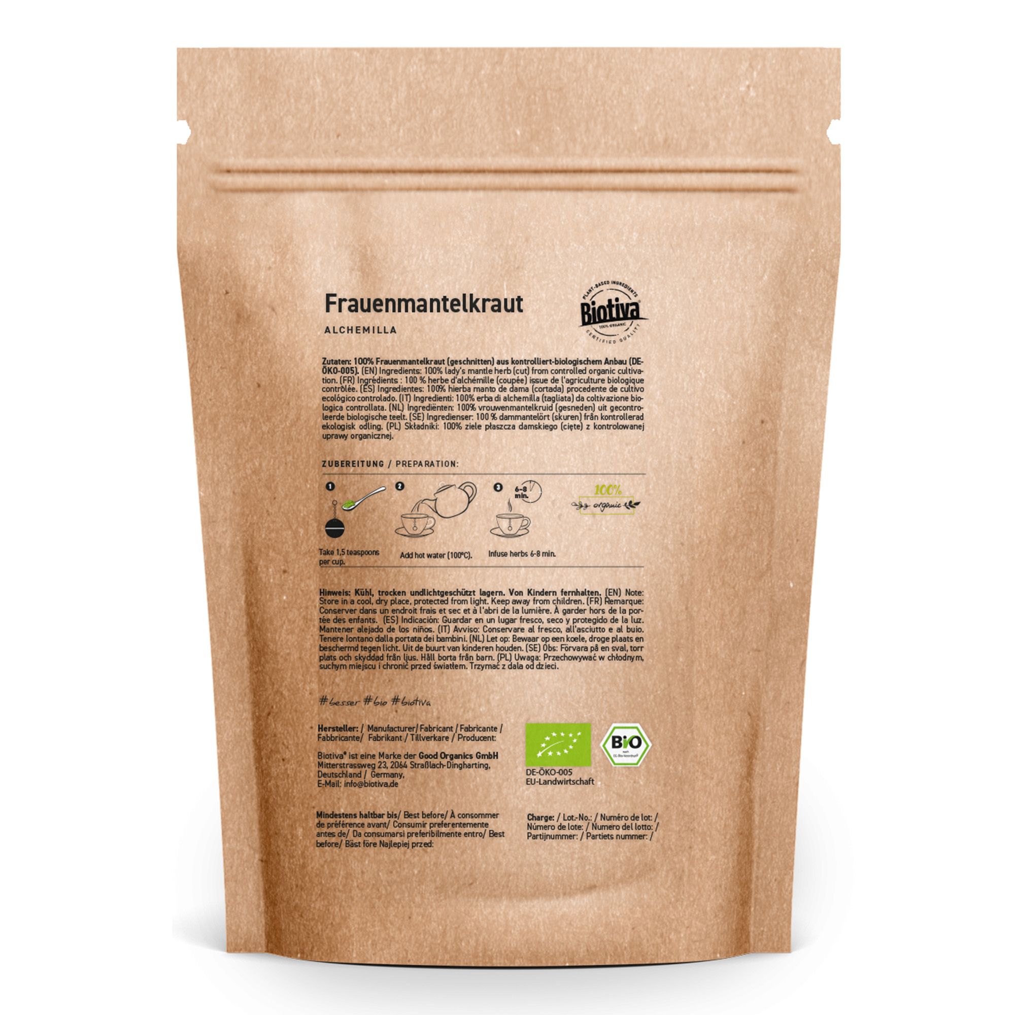 Biotiva Frauenmantelkraut Bio