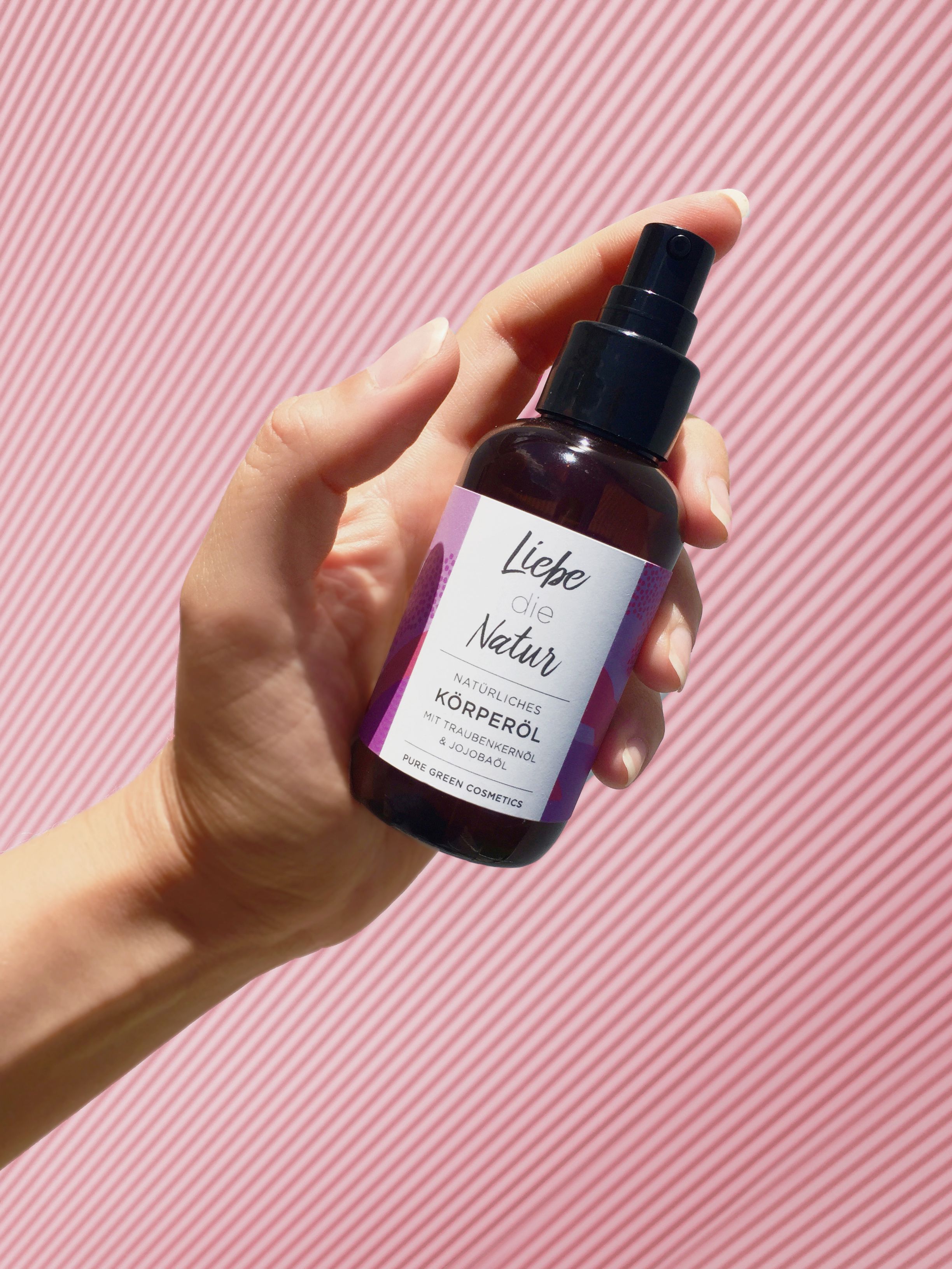 Liebe die Natur - natürliches Körperöl Traube