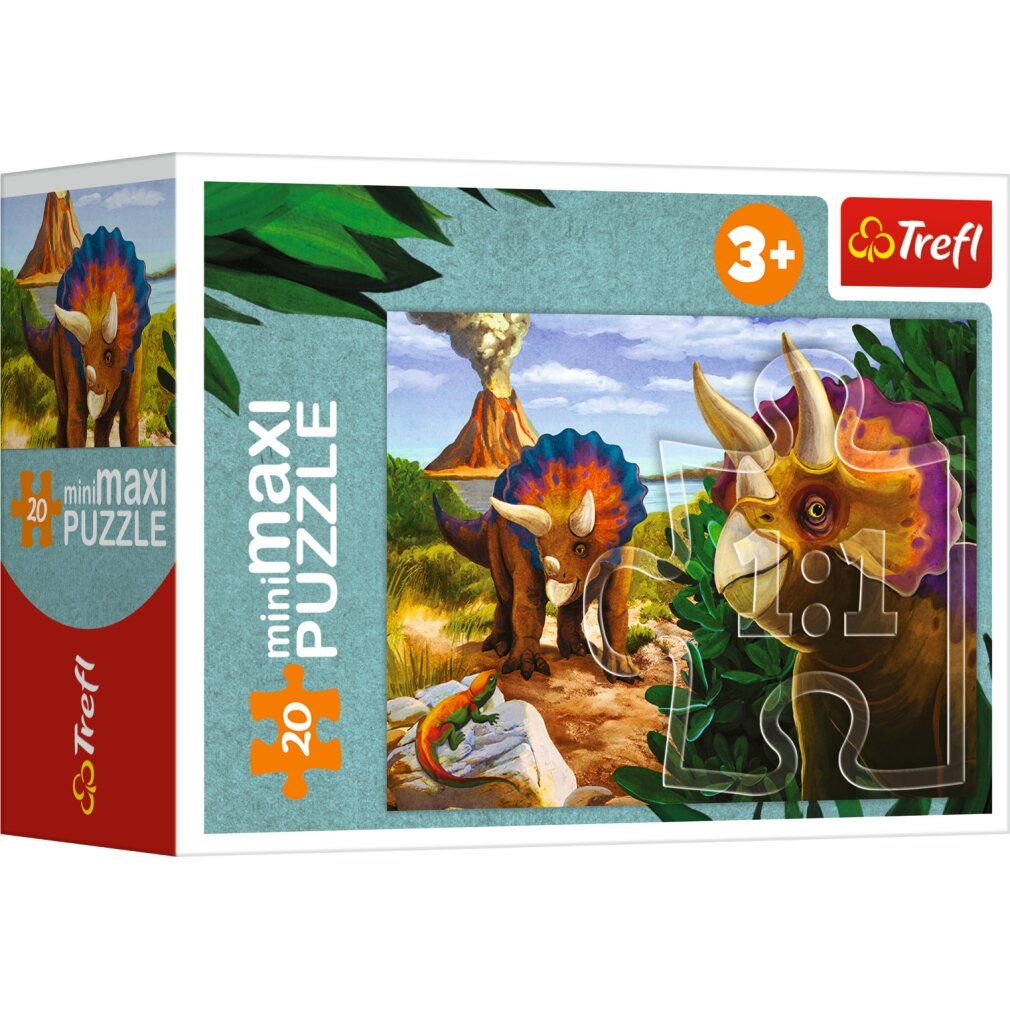trefl Display Puzzle Dinosaurier Welt 20 Teile (24 Stück)