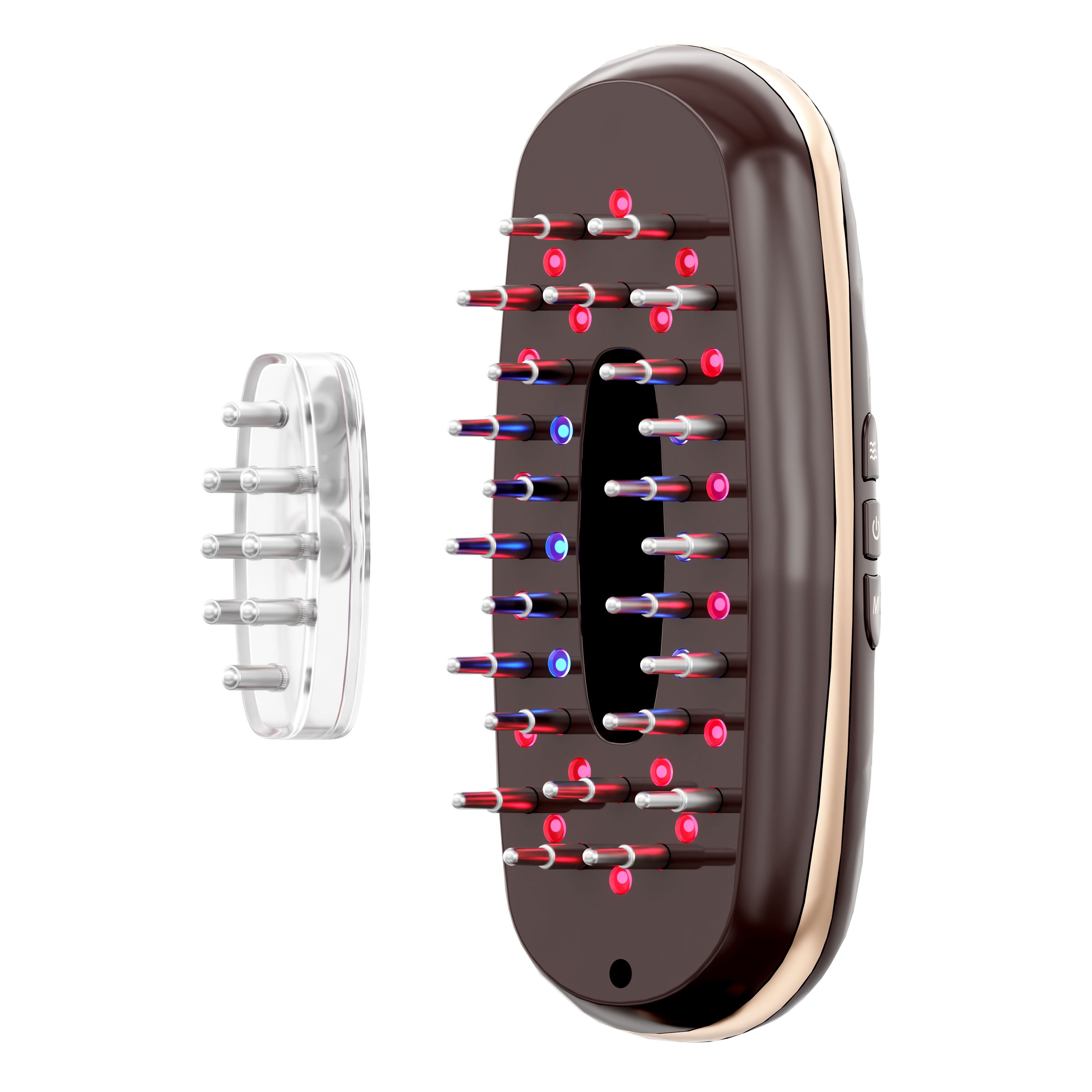 BEAUTIFLY Multifunktionaler Haarwuchs-Kamm dark