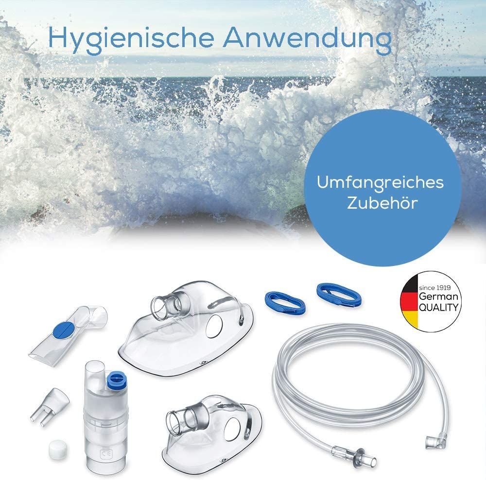 Beurer Inhalator und Nasenspülung mit Kompressor zur Behandlung von Atemwegserkrankungen