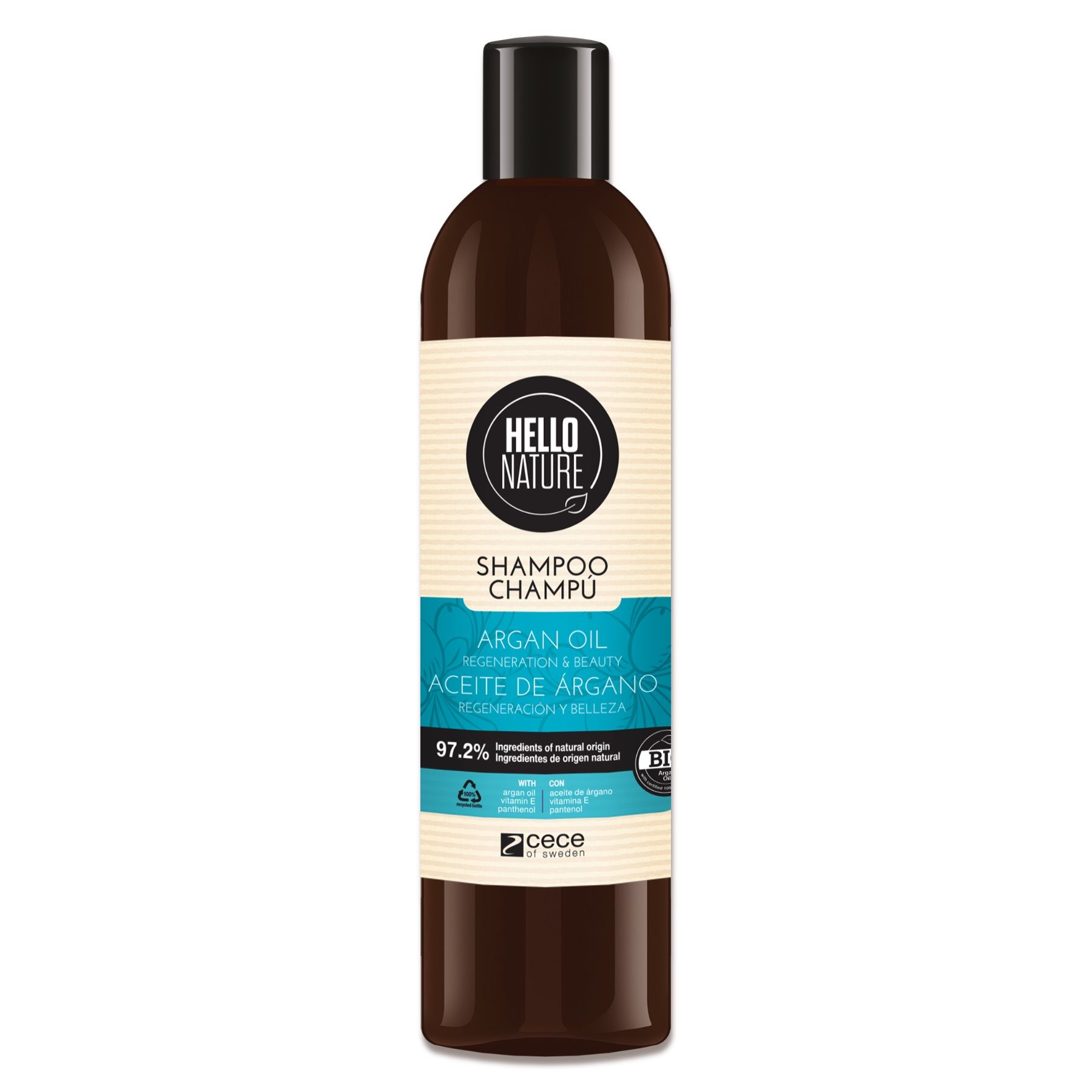 Hello Nature Haarshampoo für Haarpflege mit Arganöl 1x300 ml Shampoo