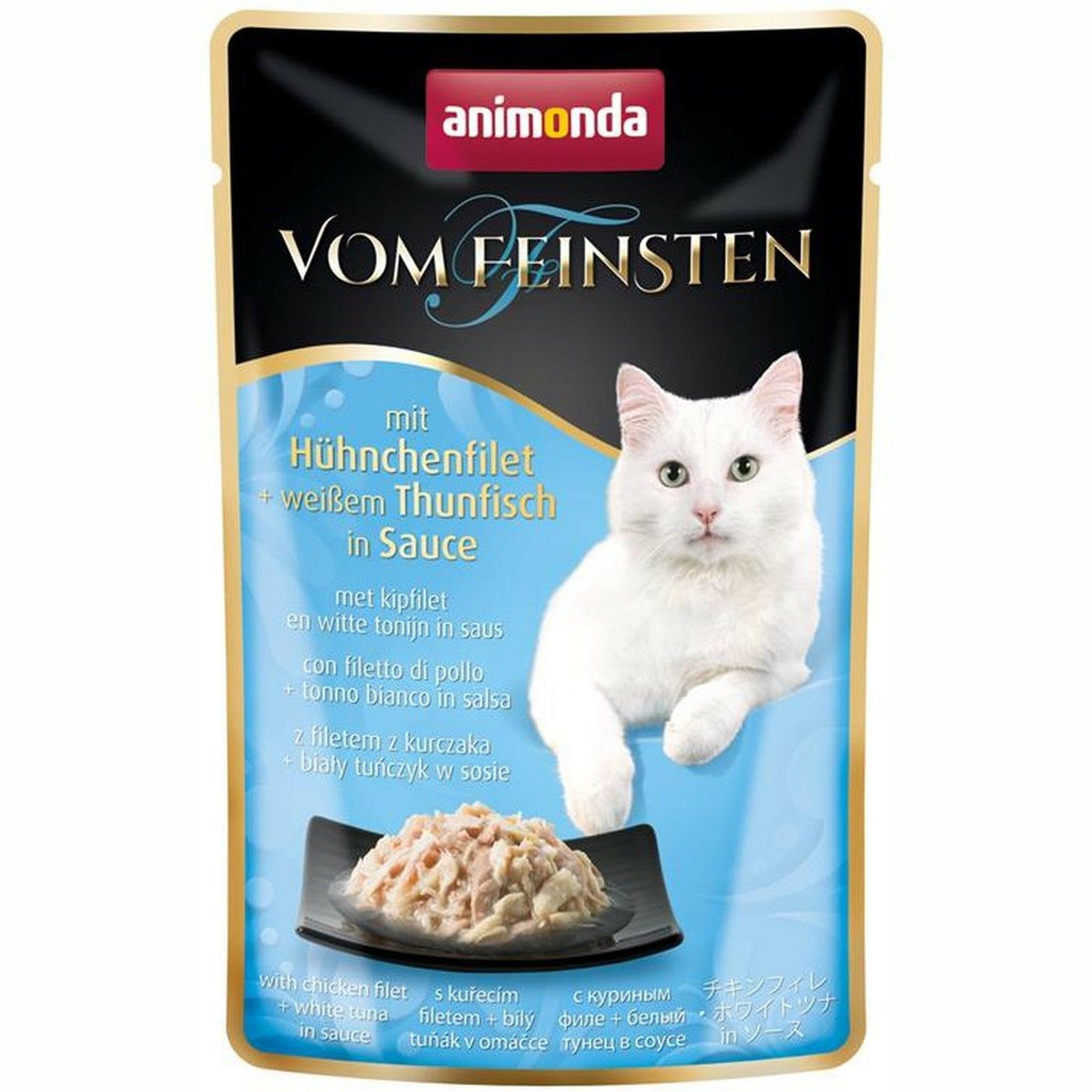 Animonda Cat Portionsbeutel vom Feinsten mit Hühnchenfilet & weißer Thunfisch 900 g