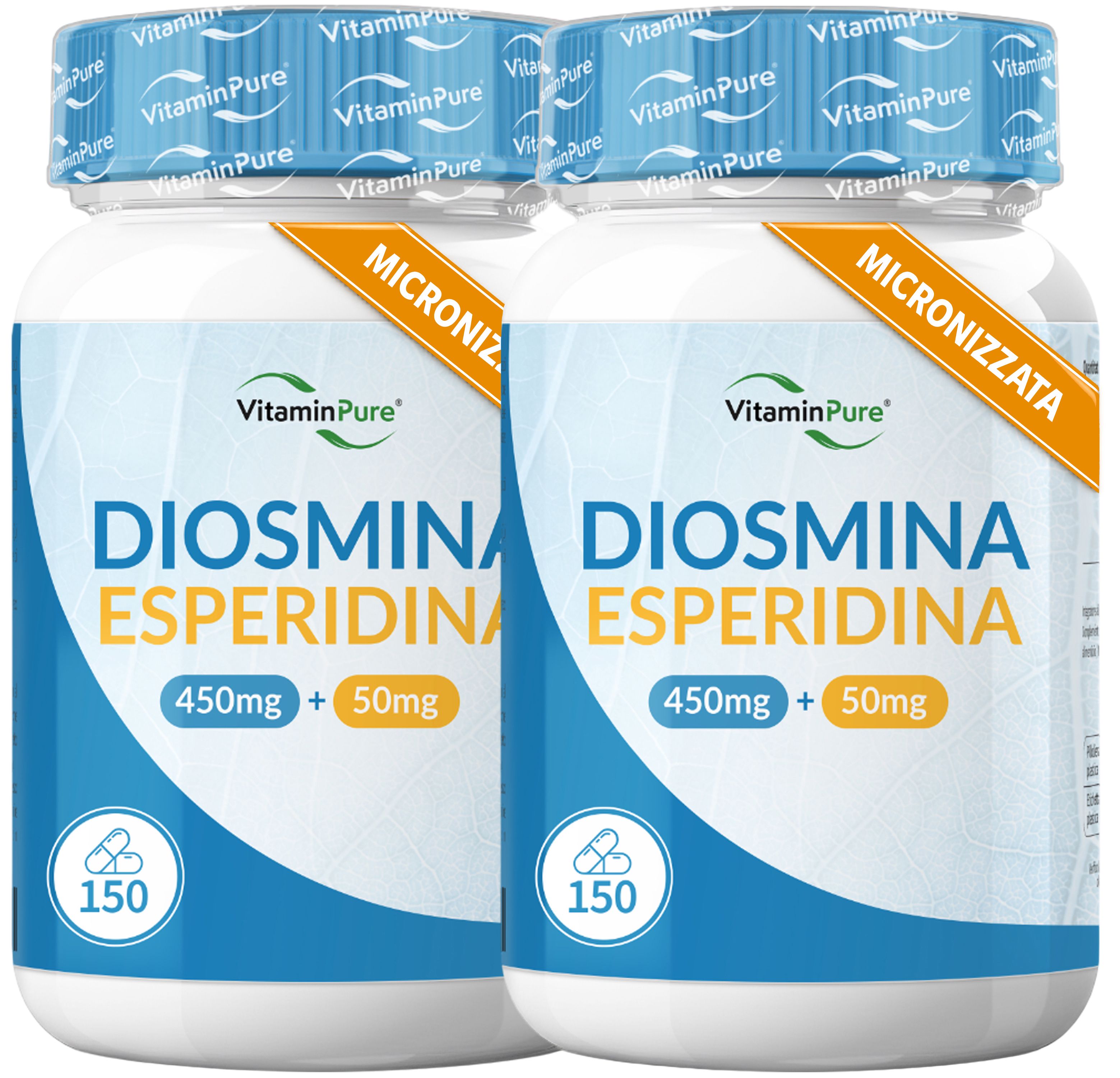 Diosmina Esperidina per Microcircolo e Circolazione Venosa, VitaminPure®