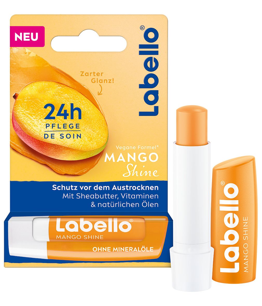 Labello Shine Lippenpflege-Set Cherry Blackberry Watermelon Mango