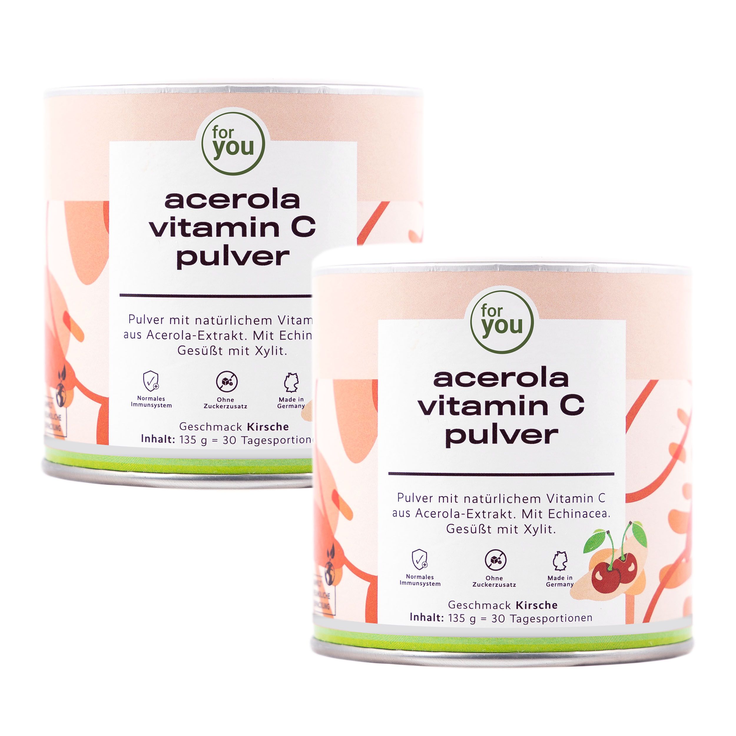 for you Acerola Vitamin C Pulver Doppelpack 270 g