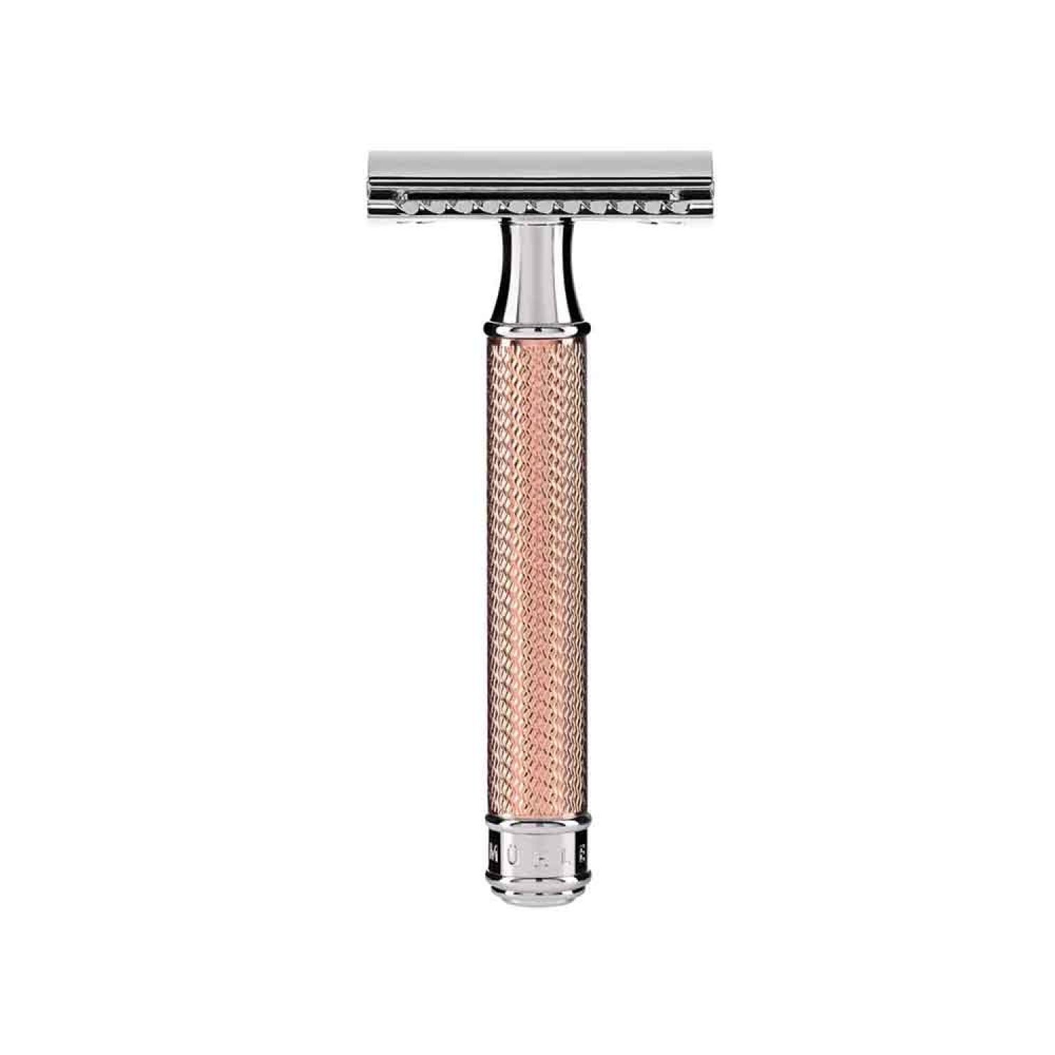 Mühle Shaving Rasurkultur Rasierer Rasierhobel geschlossener Kamm rosegold