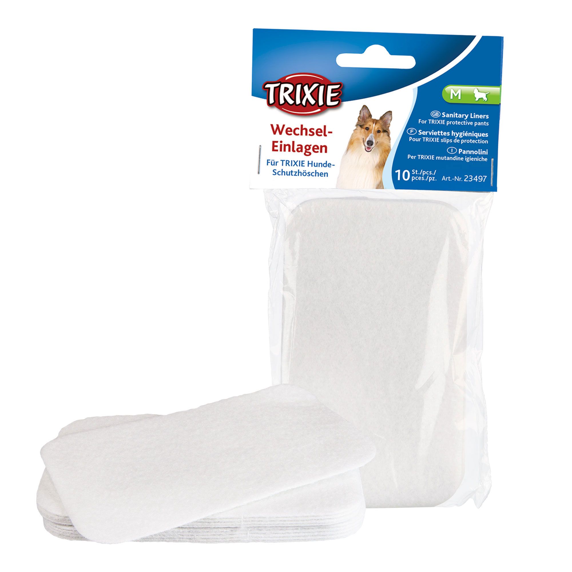 Slip Wechseleinlagen für Hündinnen - Passend zum Hundeslip Trixie - 40 - 49 cm Taillenumfang