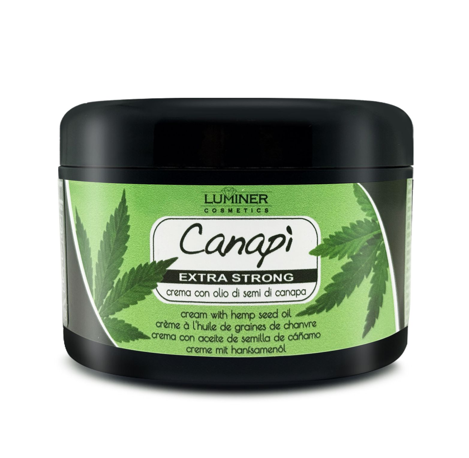 LUMINER - Crema Canapa Extra Forte 200ml, Formula Naturale con Estratti di Olio di semi di Canapa
