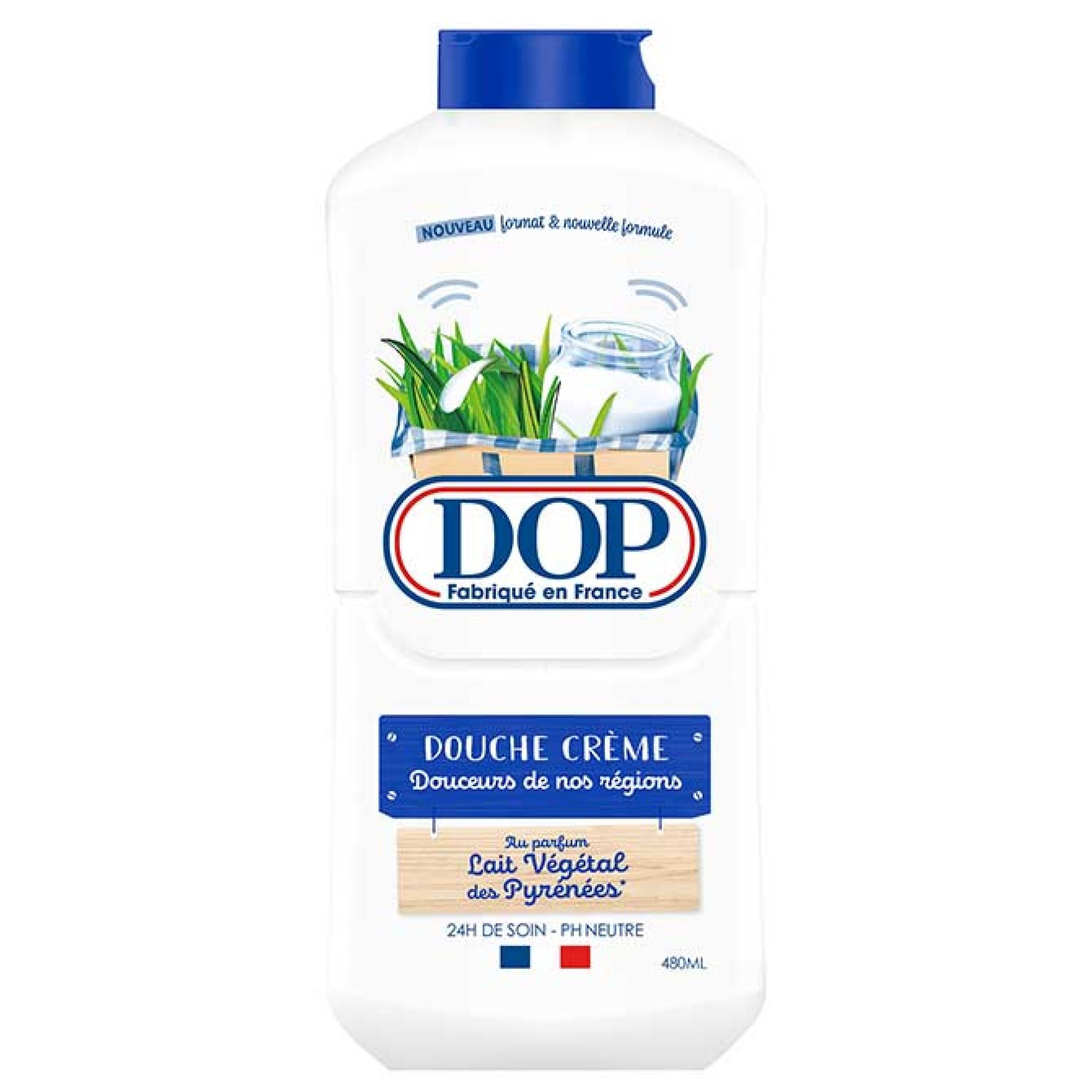 Dop Douceurs de Nos Régions Duschcreme Pflanzliche Milch aus den Pyrenäen 4 7,6x5,2x19,5 cm