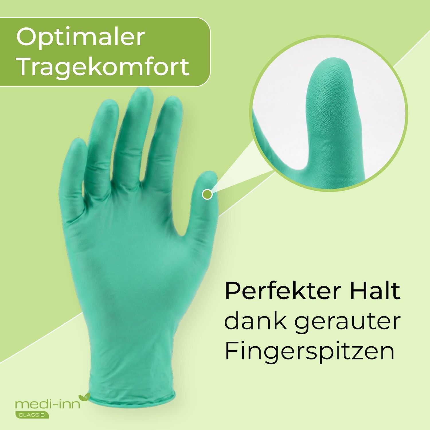 Medi-Inn Nitril Green Plus Einmalhandschuhe