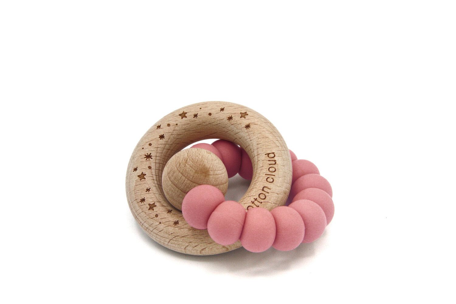 the cotton cloud Round Beißring Rose