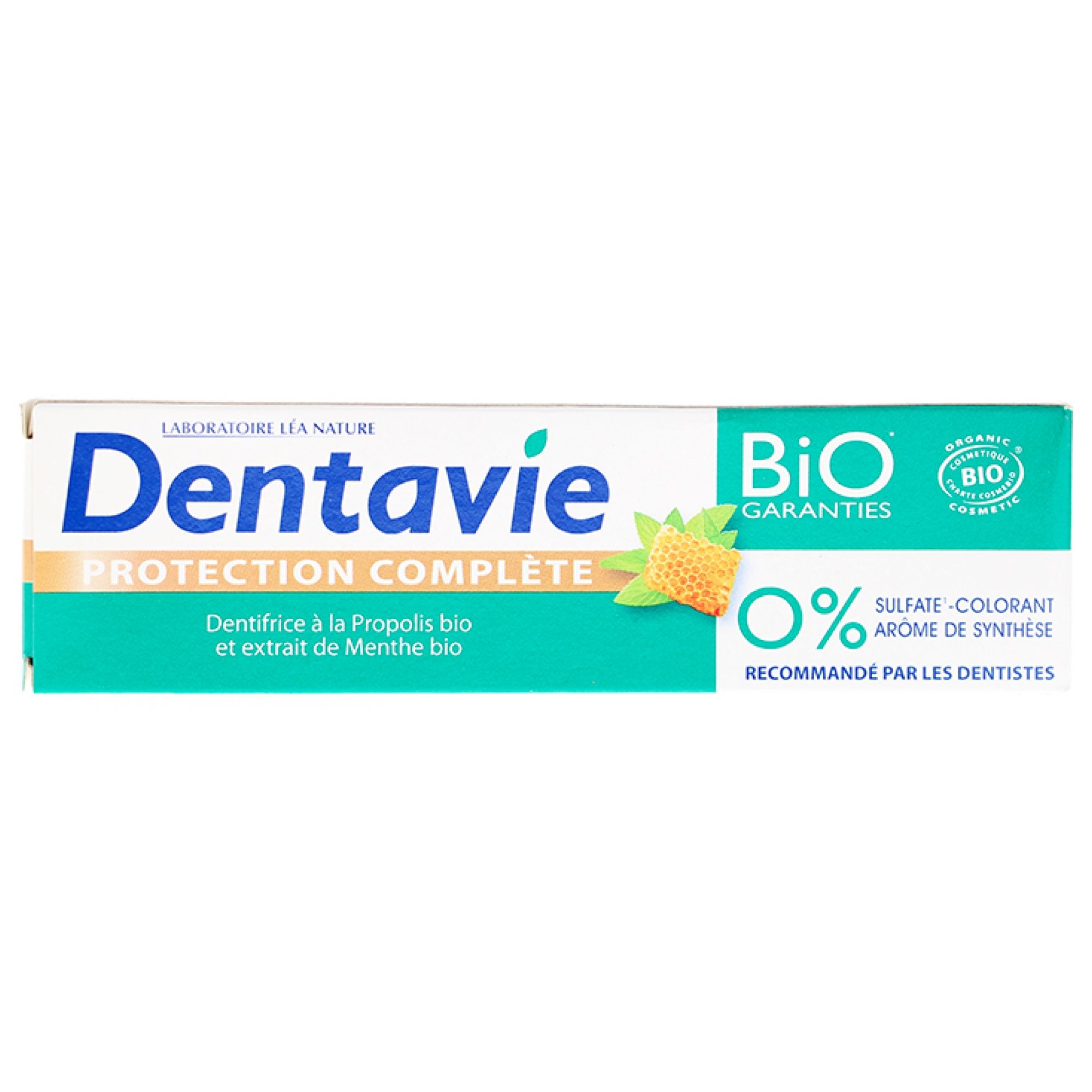 Dentavie Zahnpasta Vollständiger Schutz Bio 17,2x4,9x3,1 cm