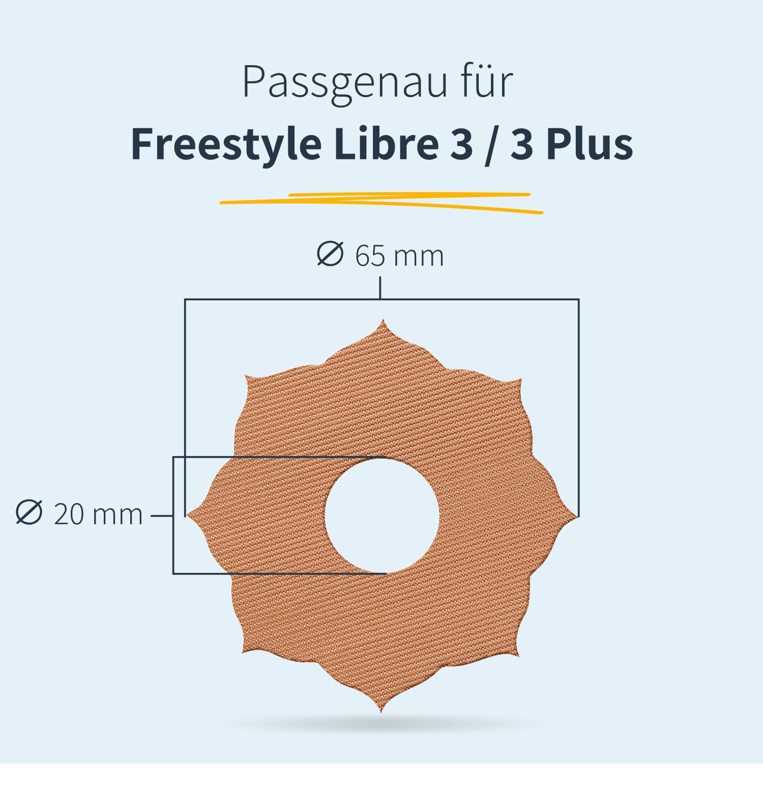 MySweetStitch | Freestyle Libre 3 / 3 Plus Ringpatch - Mandala