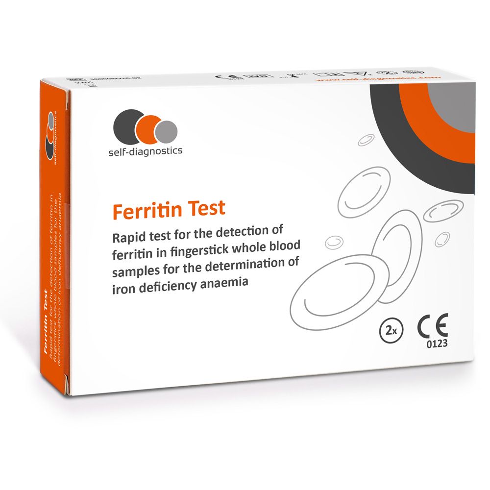 self-diagnostics Ferritin Test, Schnelltest zur Bestimmung des Ferritinwertes bei Eisenmangel