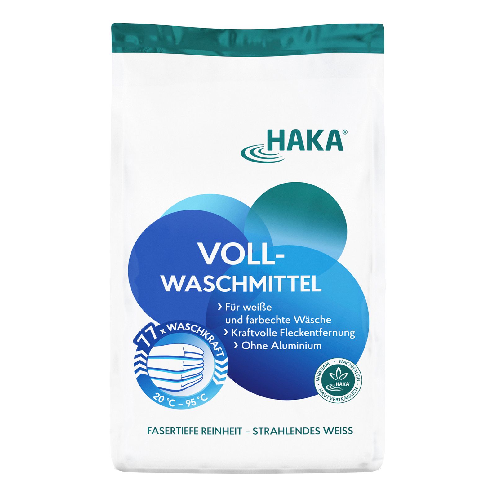 Haka Vollwaschmittel Pulver für weiße Wäsche 3 kg