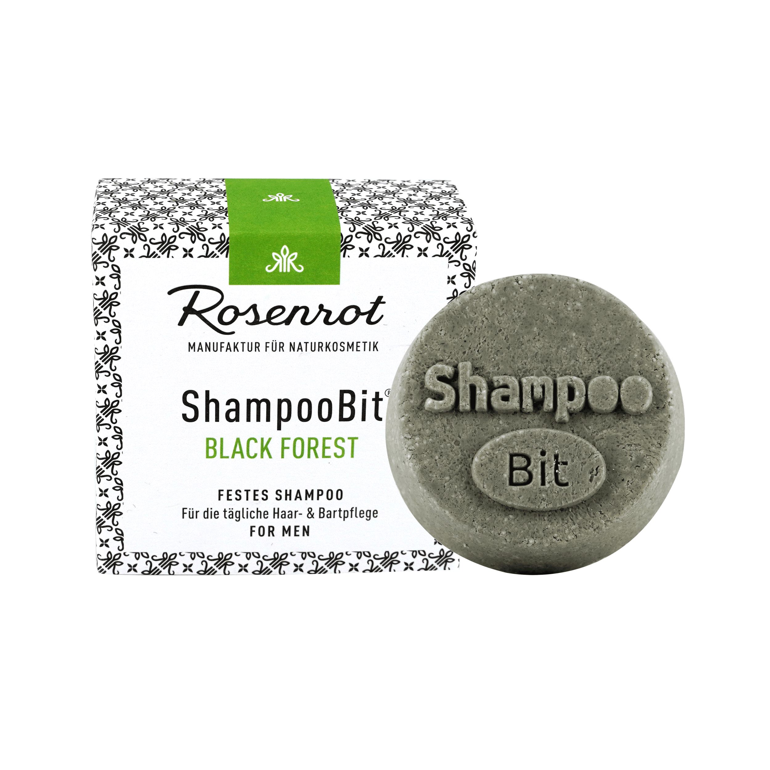 Rosenrot Naturkosmetik - ShampooBit® - festes Shampoo MEN Black Forest