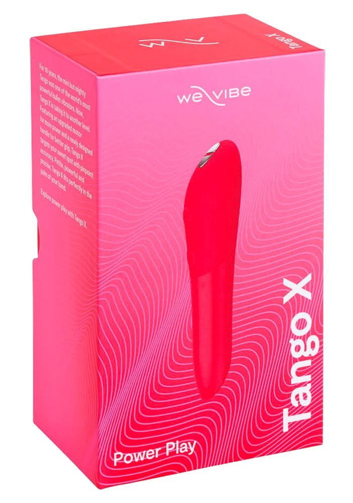 Produkt in rosa Verpackung. Auf der Verpackung steht Tango X und We-Vibe.