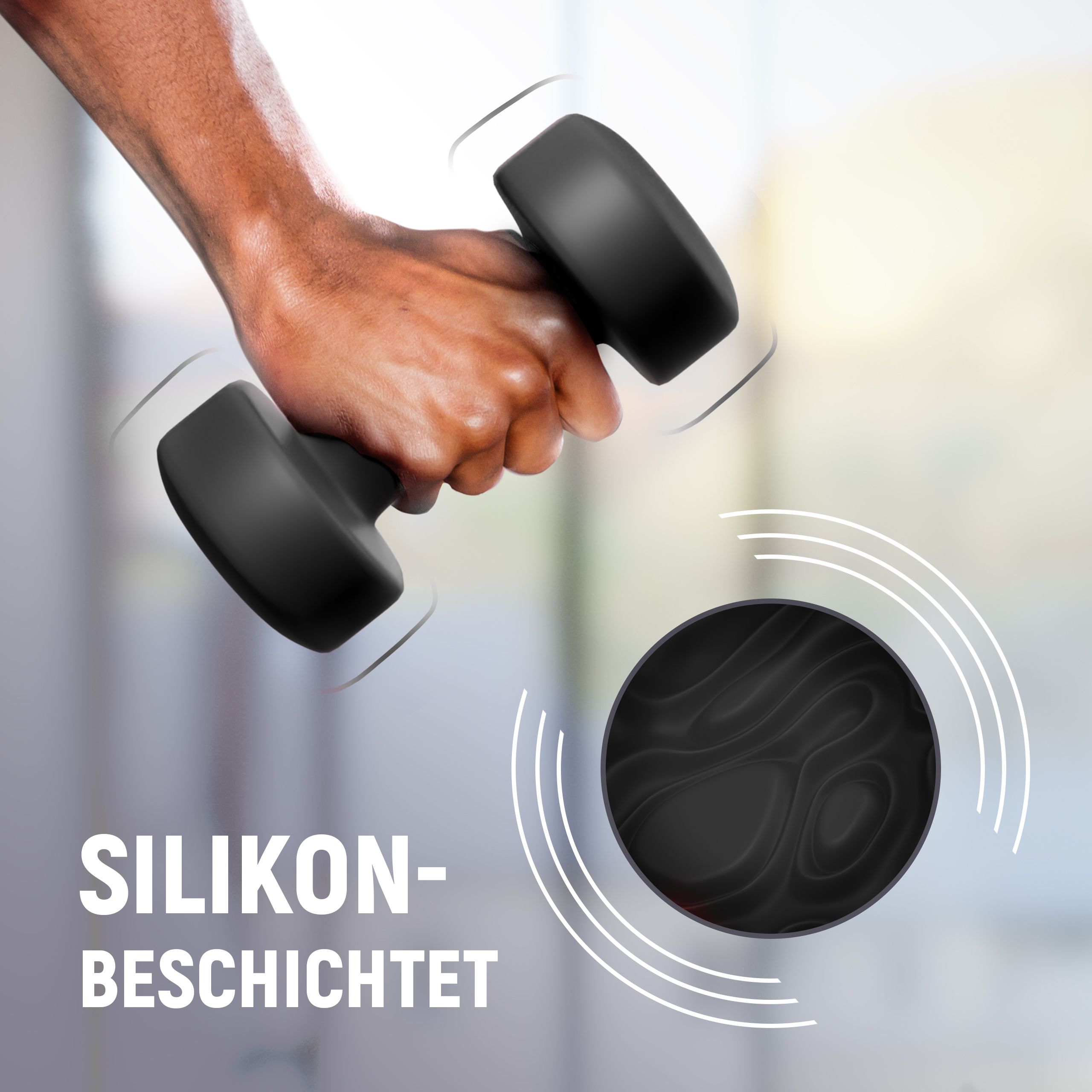 NEOLYMP 2er Set rutschfeste Neopren Hanteln 4 KG