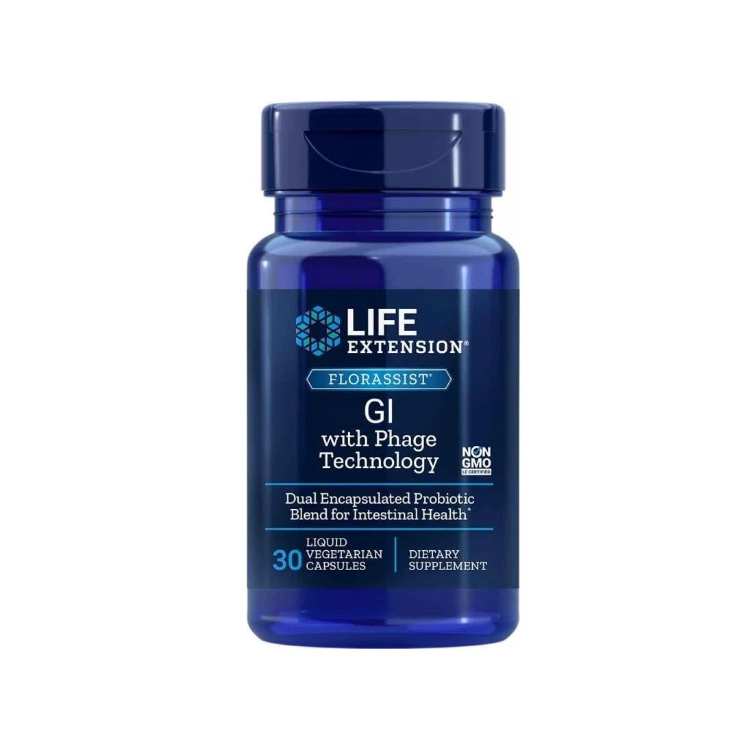 Life Extension Florassist GI mit Phagentechnologie 30 St