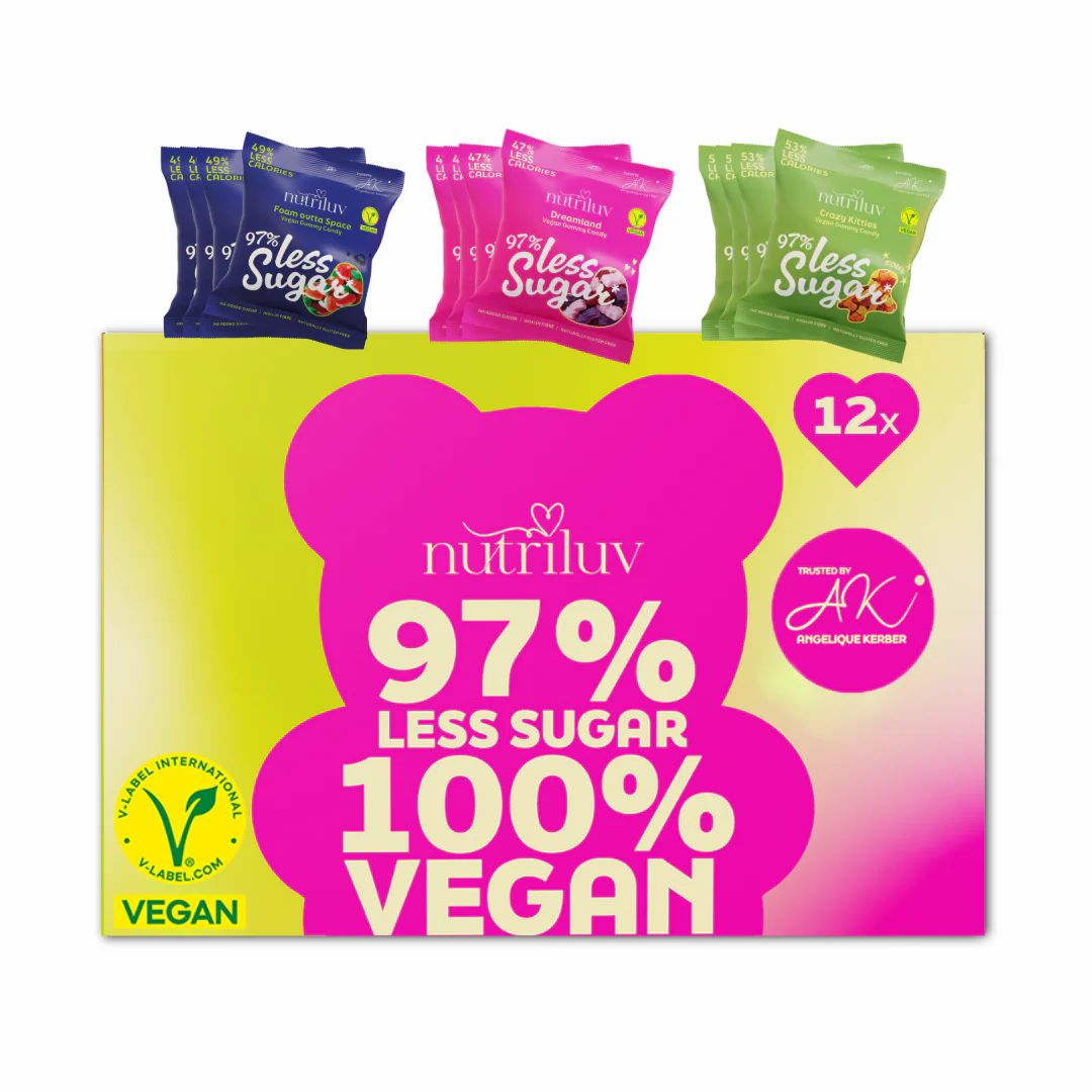 Less Sugar Mix Bundle - vegane Fruchtgummis 97% weniger Zucker & 50% kcal 600 g Fruchtgummi