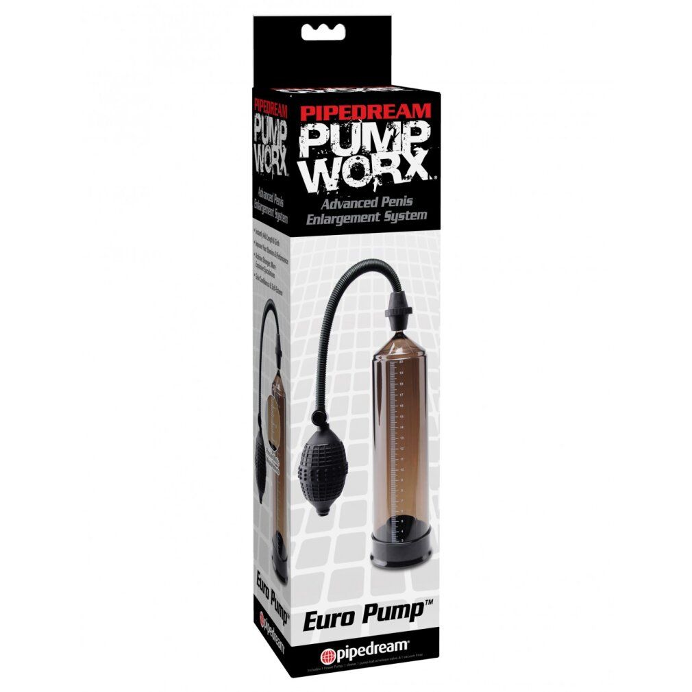 Penispumpe „Euro Pump“ mit Pumpball | Effektives Potenz-Training | Pumpset!