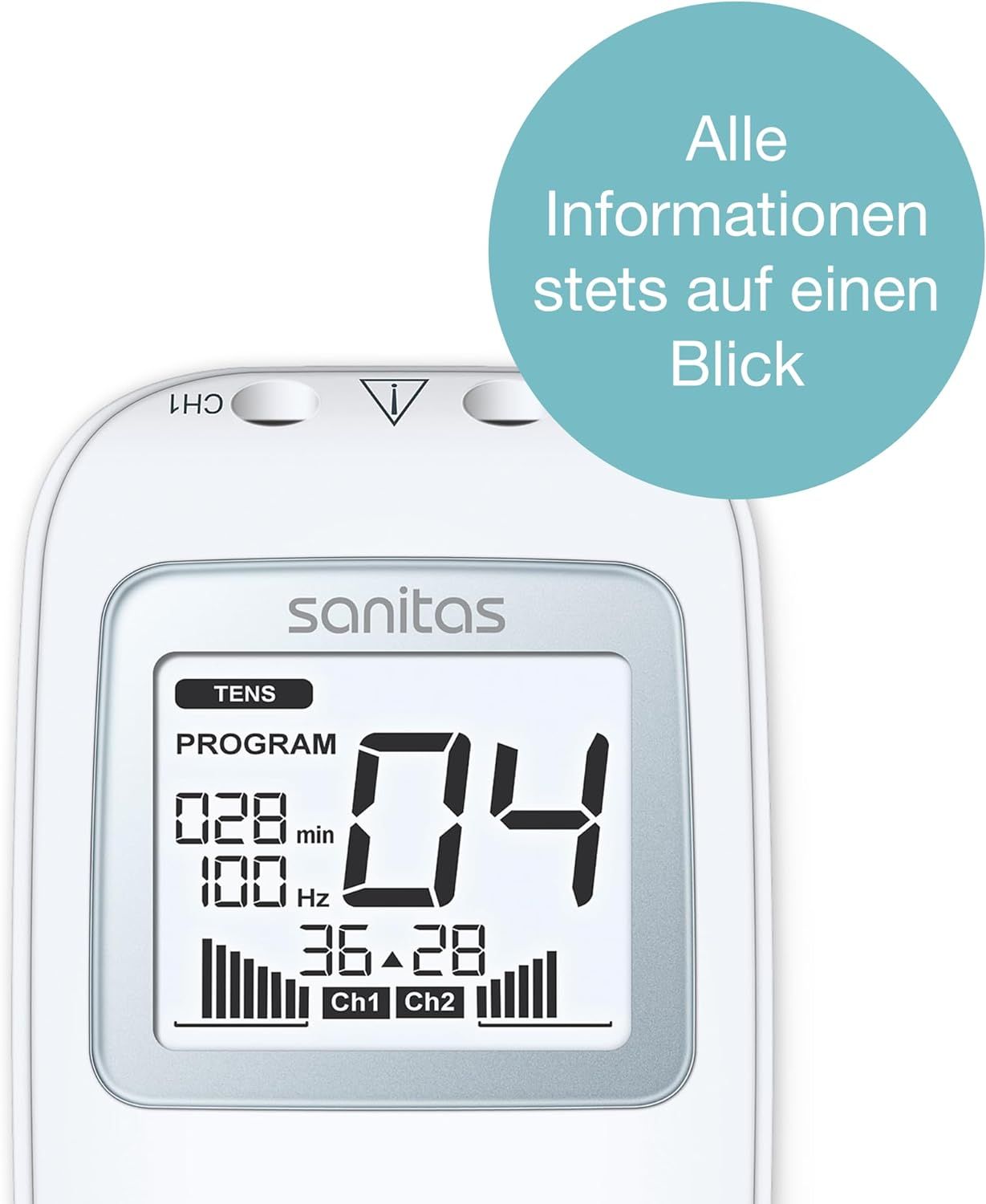Sanitas Digitales EMS/TENS Elektrostimulationsgerät