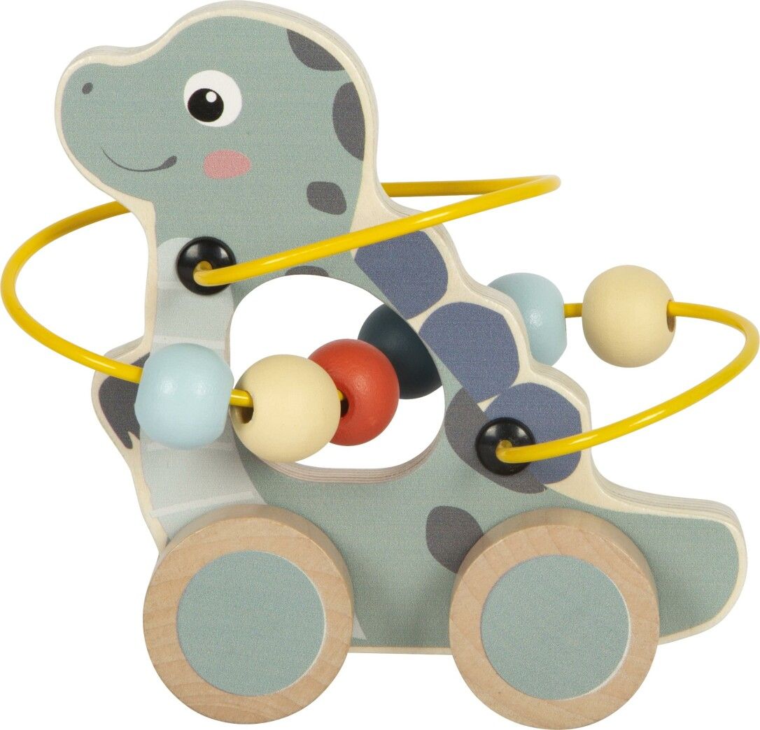 SMALL FOOT Schiebetier mit Motorikschleife Dino FSC 100%