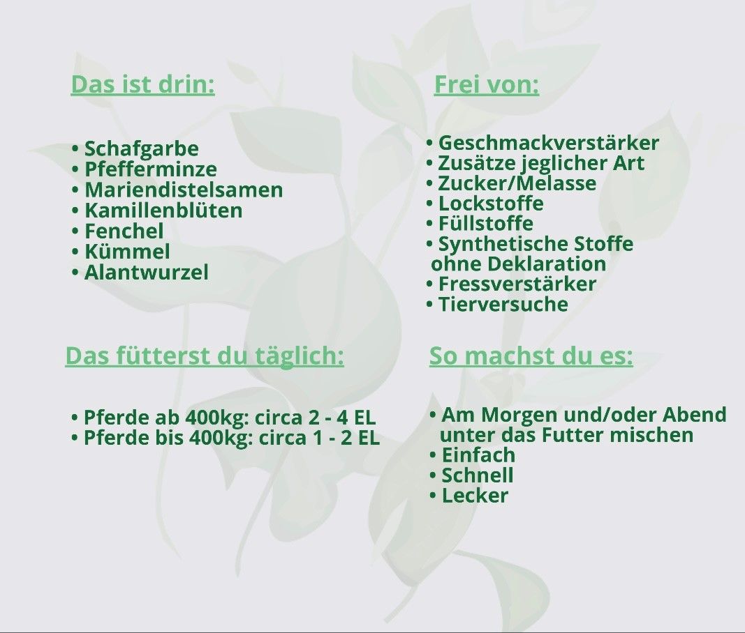 Hand aufs Pferd/Hund Magen-Darm Kräuter Sonnenaufgang