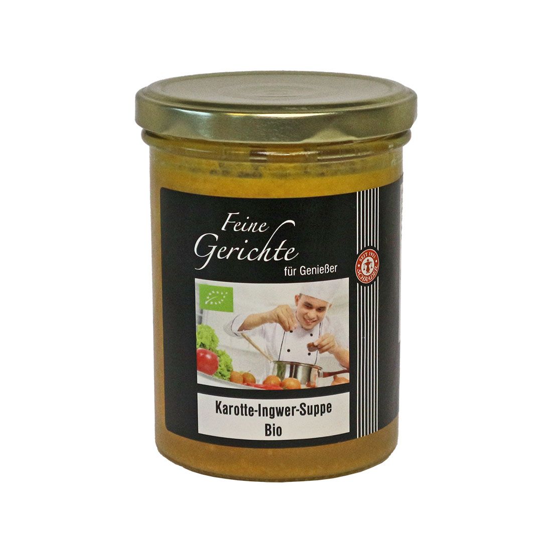 Schrader Karotten-Ingwer-Suppe Bio, vegan 0,37 kg Fertiggericht