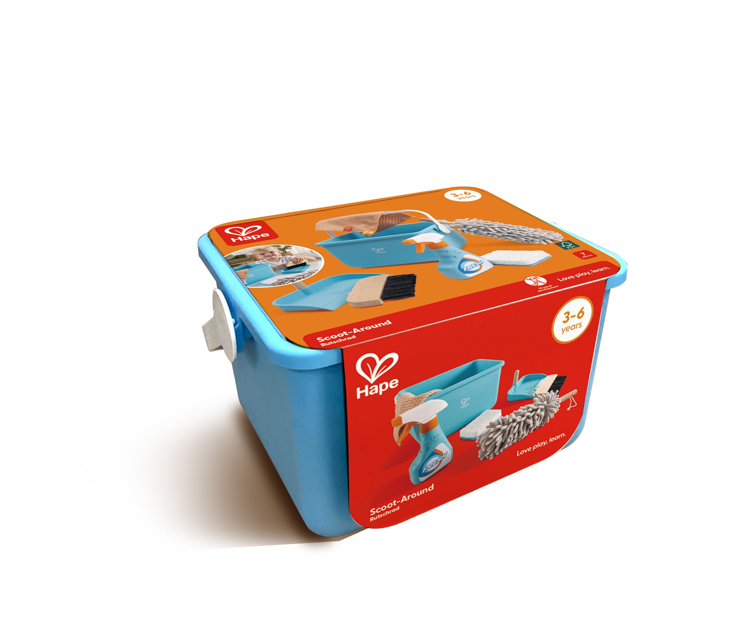 Hape Spielzeug-Putzset mit Eimer