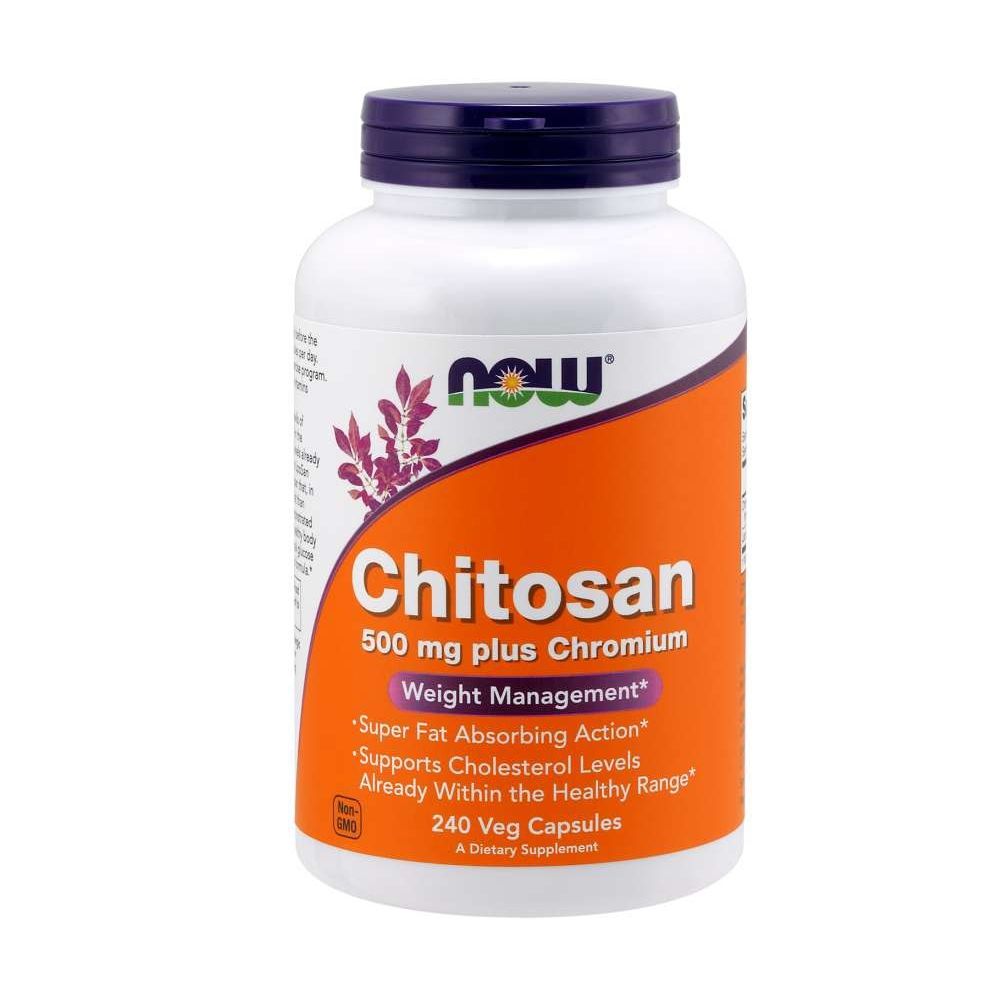 NOW FOODS Chitosano 500 mg più cromo